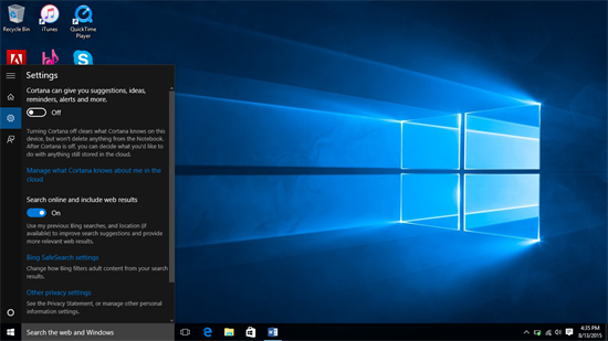 Hướng dẫn kích hoạt trợ lý ảo Cortana trên Windows 10 và các thao tác